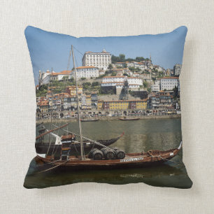 Coussin Portugal, Porto, Bateau Aux Barils De Vin