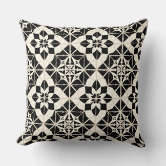 Coussin Portuguese Azulejo Tile Pattern Throw Pillow – Bla
