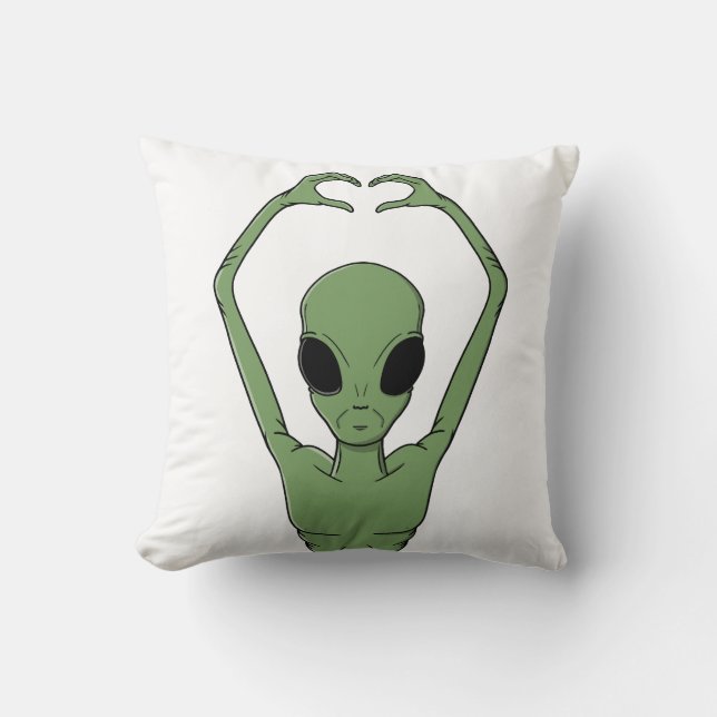 Coussin Pose du cœur extraterrestre (Recto)