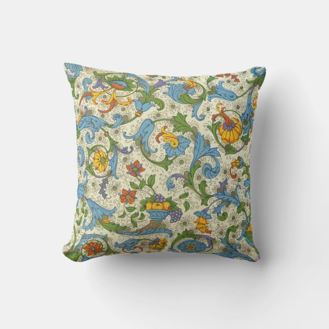 Coussin Positano floral (Recto)