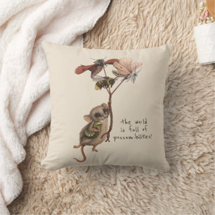 Coussin Possum en gros et devis d'aventure inspirationnel