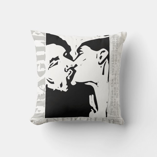 Coussin Postal Beijo (Recto)