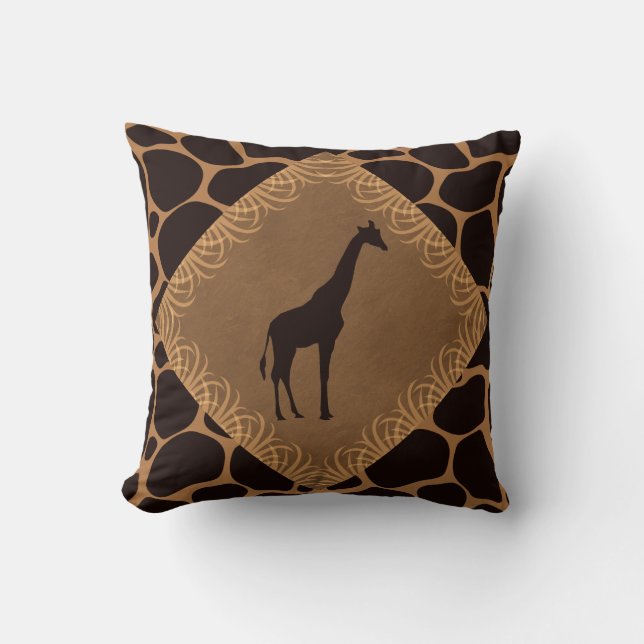 Coussin Poster de animal avec la girafe (Recto)