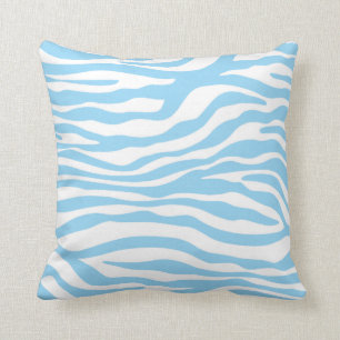 Coussin Poster de animal Bébé bleu Zèbre