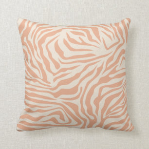 Coussin Poster de animal Beige Zebra Stripes