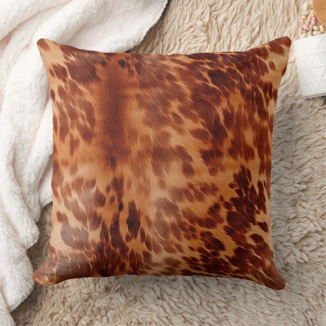 Coussin Poster de animal Brown de vache (Couverture)