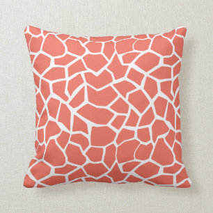 Coussin Poster de animal de la Giraffe de couleur Bittersw