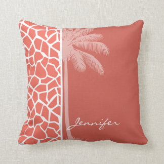 Coussin Poster de animal de la Giraffe de couleur doux-ame