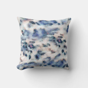 Coussin Poster de animal de la neige Motif de la peau Léop