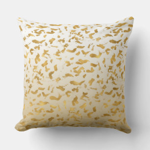 Coussin Poster de animal Ombre blanc or