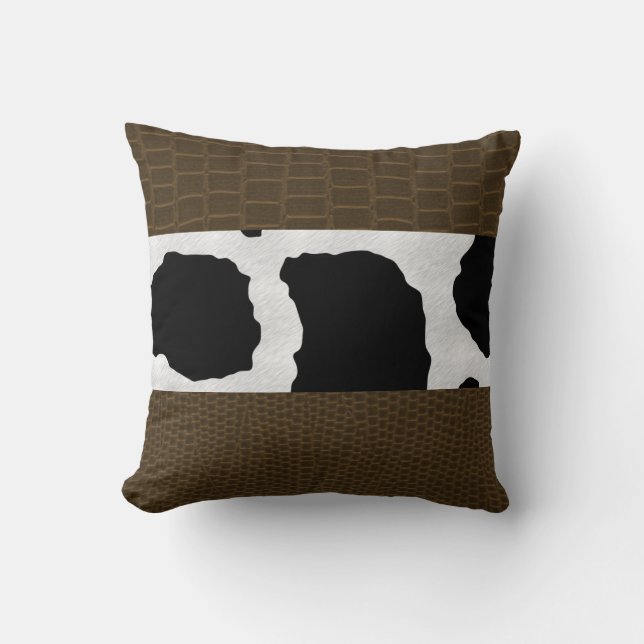 Coussin Poster de animal réversible du coton (Recto)