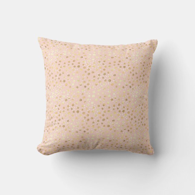 Coussin Poster de animal rose or (Recto)