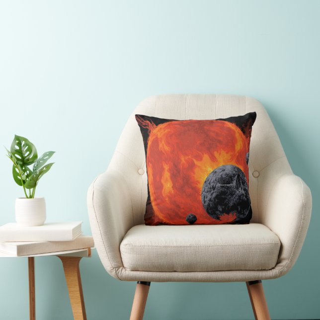Coussin Poster de cimetière galactique, Macs 2129-1. (Chaise)
