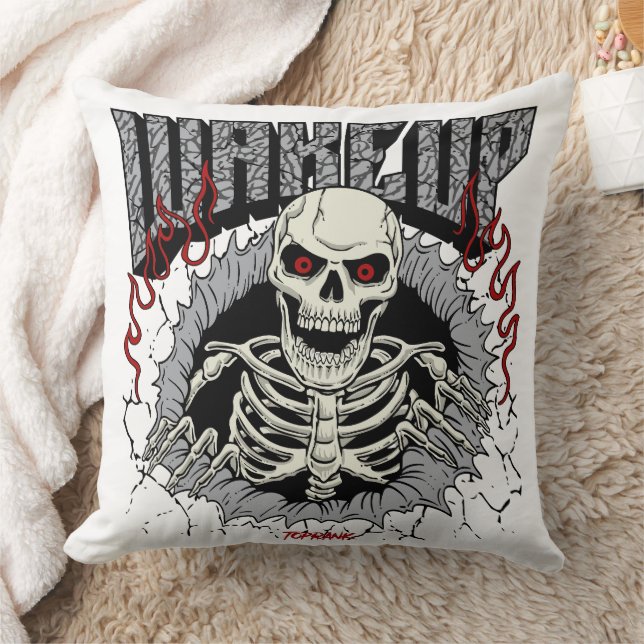 Coussin Poster de résurgence squelette (Couverture)