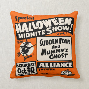 Coussin Poster du Spock vintage - Halloween Midnite Show