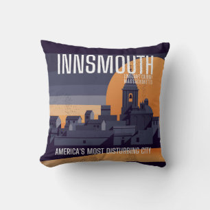 Coussin Poster Vintage voyage Innsmouth Lovecraft