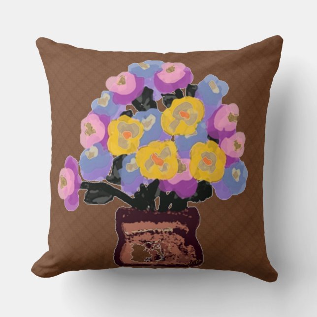 Coussin Pot de fleurs (Recto)