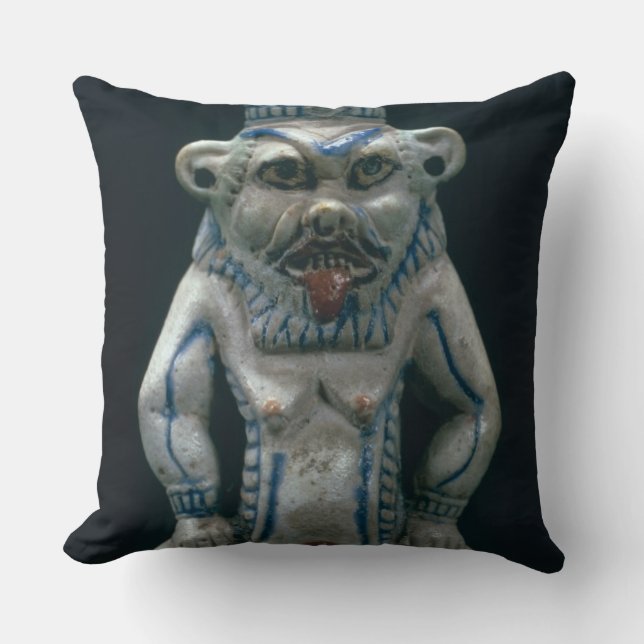 Coussin Pot de Kohl sous forme de dieu Bes, nouveau (Recto)