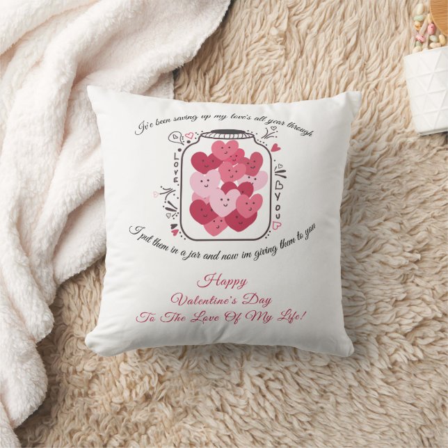 Coussin Pot de l'amour pour la Saint-Valentin (Couverture)