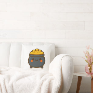 Coussin Pot d'or Kawaii