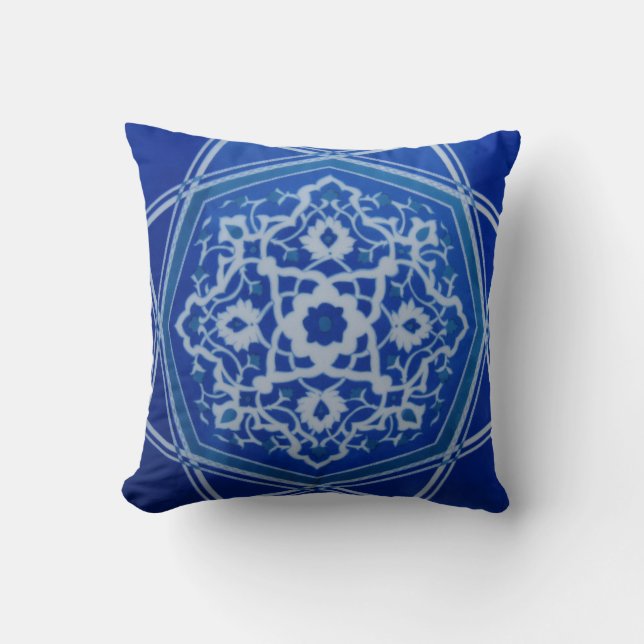Coussin Poterie turque tribale ethnique florale de (Recto)