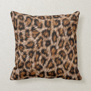Coussin Pots de léopard Fourrure Jaguar Animal Chat peau M