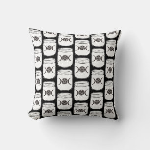 Coussin Pots Mason Triple Déesse Lunaisons Magie Mystique