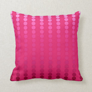 Coussin Pots satinés - teintes rose fuchsia