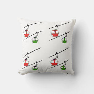 Coussin Pouce rouge et verte