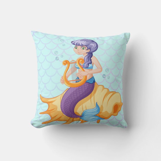 Coussin Poudre de sirène (Recto)
