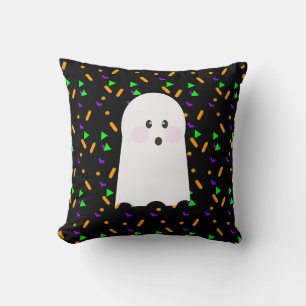 Coussin Poudres de sucre fantôme mignon Halloween motif ch
