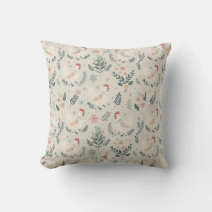 Coussin Poule dans le jardin