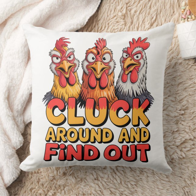Coussin Poules de Cluck Around (Couverture)