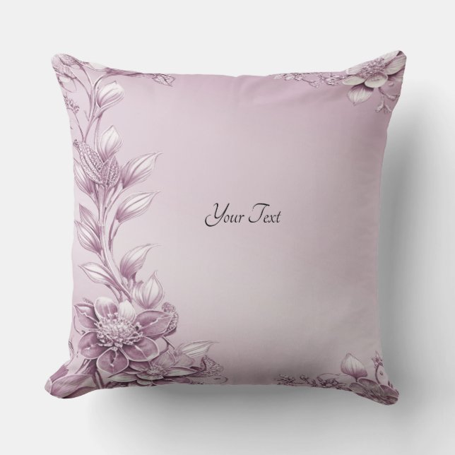 Coussin Poulet de Folial Rose (Recto)