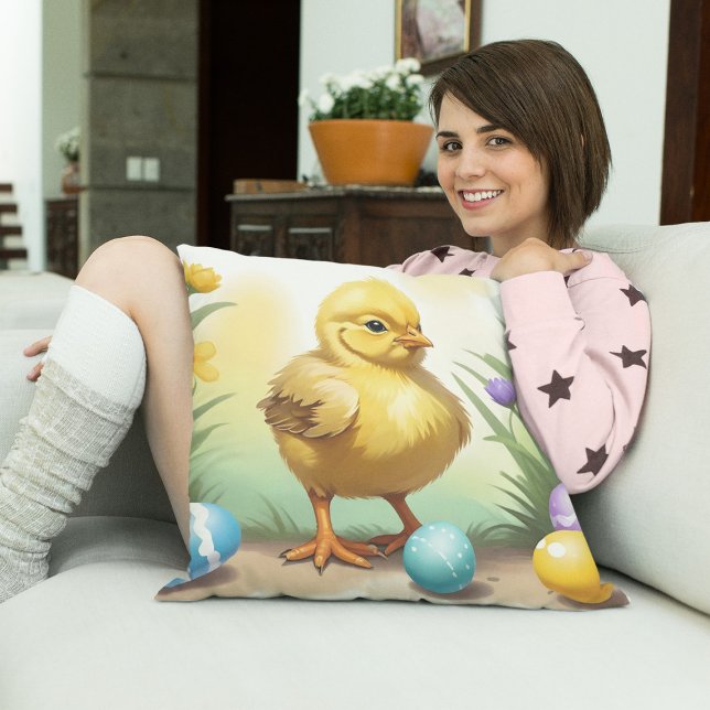 Coussin Poulet de Pâques 1, Pâques (Créateur téléchargé)