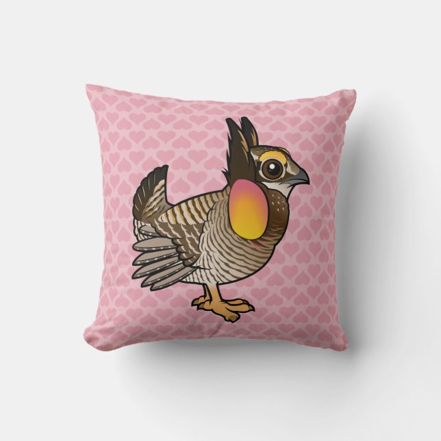 Coussin Poulet de prairie de Birdorable Attwater (Recto)