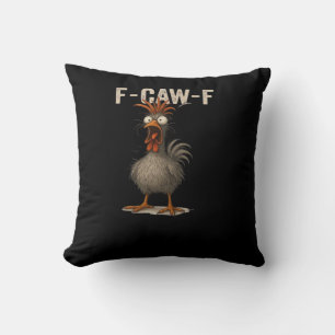 Coussin Poulet F-Caw-F Rétro Classique