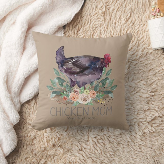 Coussin Poulet maman Agriculture biologique Jardinage Perm (Couverture)