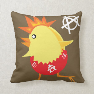 Coussin Poulet Punk Rock