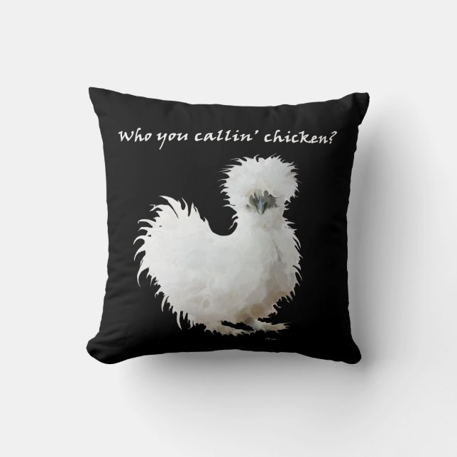 Coussin Poulet Silkie Silly  (Recto)