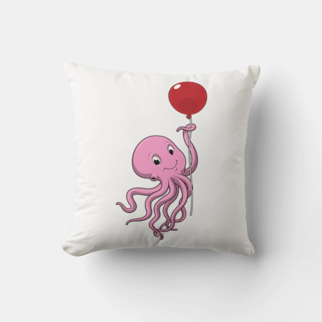 Coussin poulpe avec ballon (Recto)