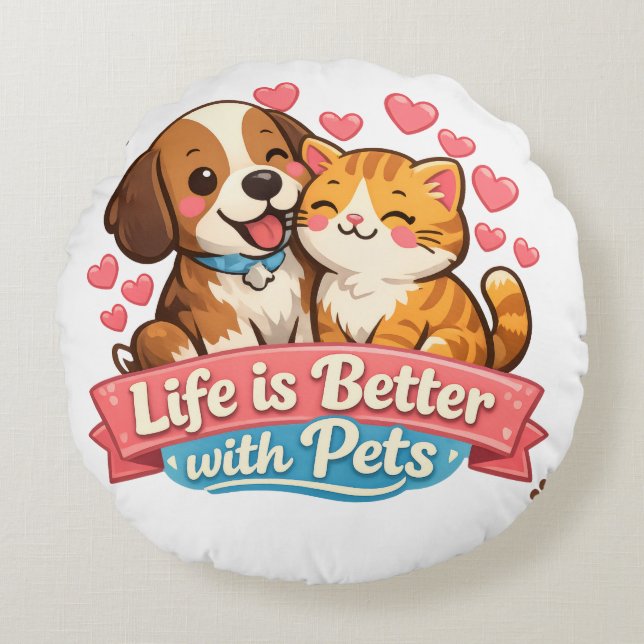 Coussin pour animaux Pilo – Cadeau idéal pour les  (Devant)