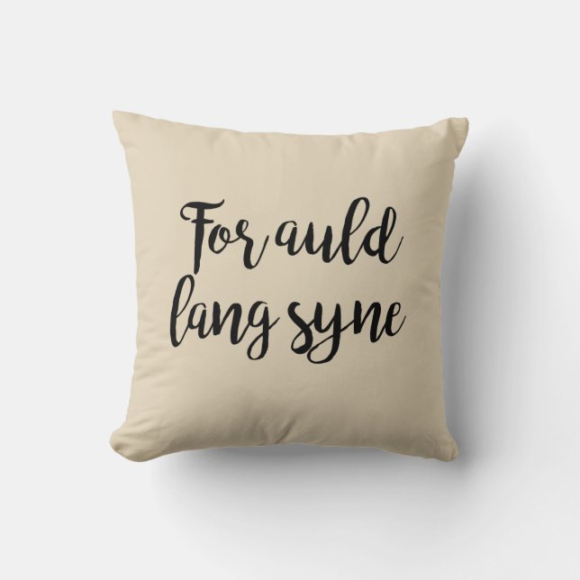 Coussin Pour Auld Lang Syne Holiday (Recto)