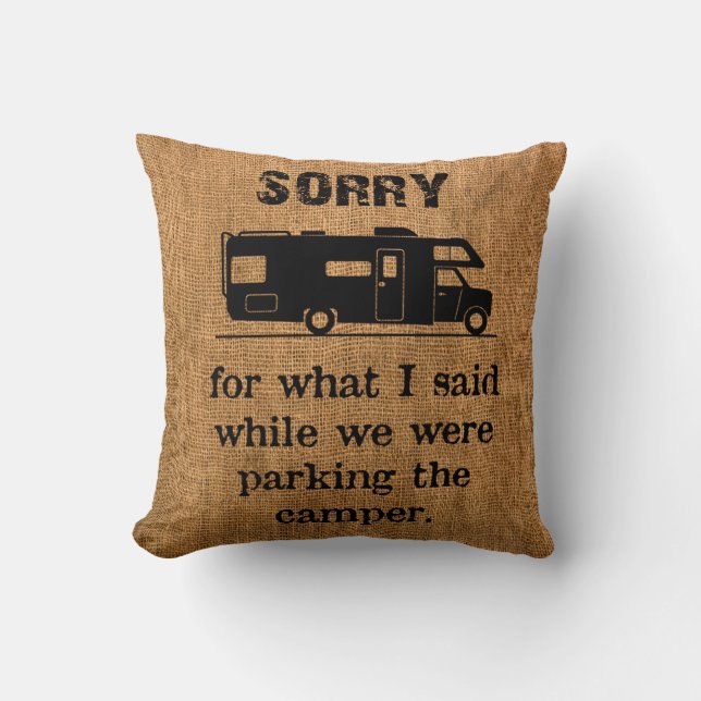 Coussin pour camping-car ou caravane (Recto)