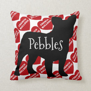 Coussin Pour l'amour d'un chien de taureau français