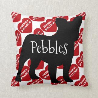 Coussin Pour l'amour d'un chien de taureau français