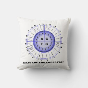 Coussin Pour Quoi Avez-Vous Codé ? Roue Acide Amino