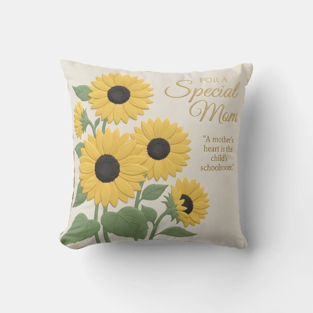 Coussin Pour une maman spéciale (Recto)