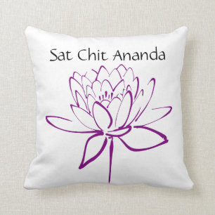 Coussin pourpre d'Ananda Lotus de note de SAT
