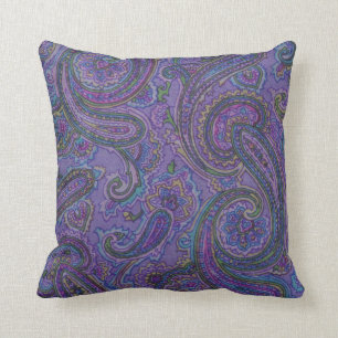 Coussin pourpre de Paisley